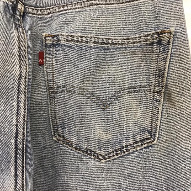 リーバイス Levi s パンツ デニム、ジーンズ デニムパンツ ワイドパンツ カジュアルパンツ 無地 水色 / ライトブルー /  メンズ USED 古着 中古 10149165