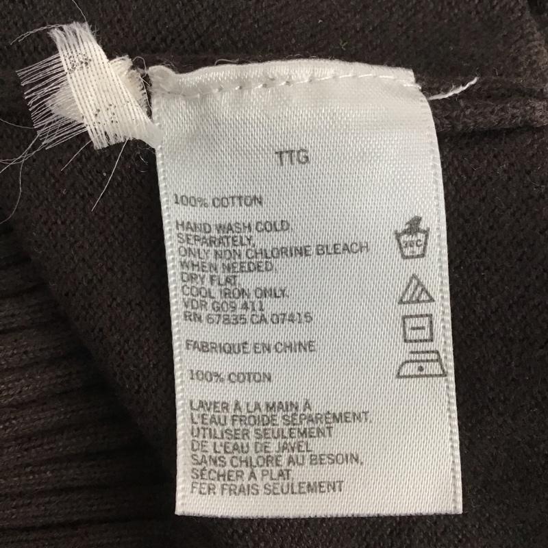ノーティカ NAUTICA ニット、セーター 長袖 長袖ニットカットソー Vネック セーター XXL 無地 茶 / ブラウン /  メンズ USED 古着 中古 10149168