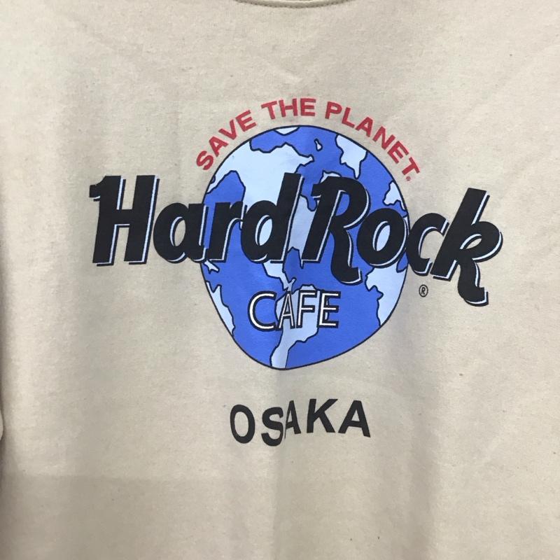 ハードロックカフェ HARD ROCK CAFE トレーナー 長袖 長袖トレーナー スウェット クルーネック プルオーバー M プリント ベージュ / ベージュ /  メンズ USED 古着 中古 10149174