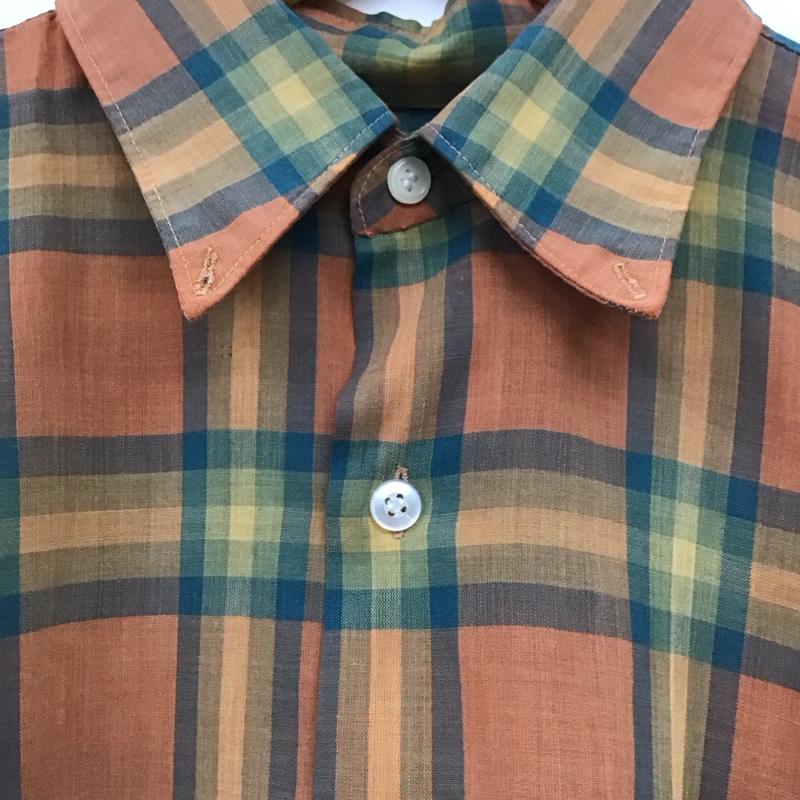古着 USED シャツ、ブラウス 長袖 長袖シャツ チェックシャツ カラーシャツ M チェック マルチカラー / マルチカラー /  メンズ USED 古着 中古 10149175