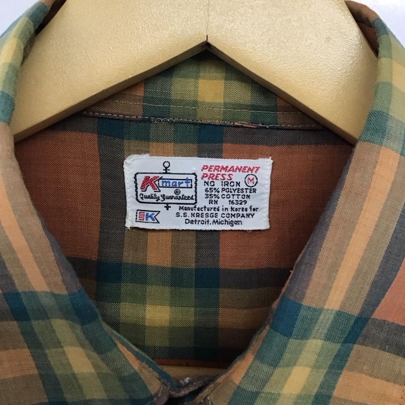 古着 USED シャツ、ブラウス 長袖 長袖シャツ チェックシャツ カラーシャツ M チェック マルチカラー / マルチカラー /  メンズ USED 古着 中古 10149175