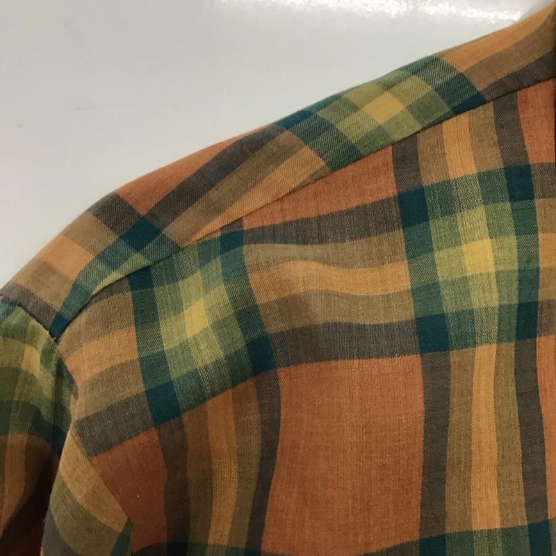古着 USED シャツ、ブラウス 長袖 長袖シャツ チェックシャツ カラーシャツ M チェック マルチカラー / マルチカラー /  メンズ USED 古着 中古 10149175
