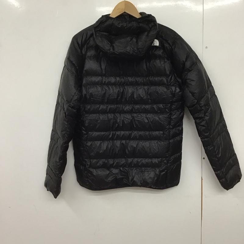 ザノースフェイス THE NORTH FACE ジャケット、上着 ジャンパー、ブルゾン nd92334 ライトヒートフーディー ダウンジャケット M ロゴ、文字 黒 / ブラック /  メンズ USED 古着 中古 10149182