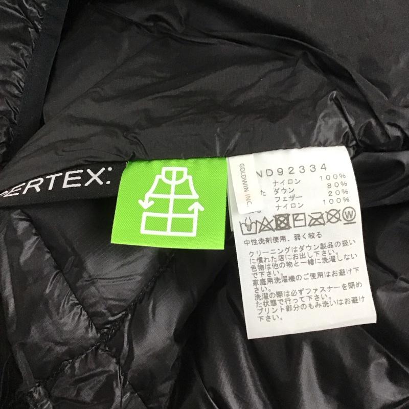 ザノースフェイス THE NORTH FACE ジャケット、上着 ジャンパー、ブルゾン nd92334 ライトヒートフーディー ダウンジャケット M ロゴ、文字 黒 / ブラック /  メンズ USED 古着 中古 10149182