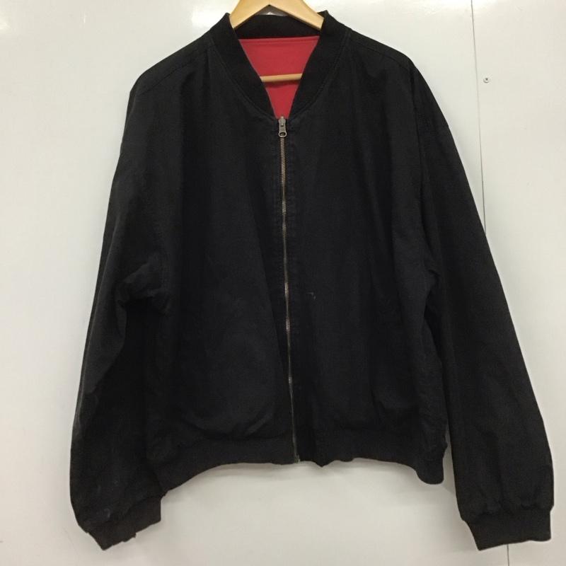 古着 USED ジャケット、上着 ジャンパー、ブルゾン ジップアップジャケット アウター 古着 リバーシブル XL 無地 ダークグレー / ダークグレー /  メンズ USED 古着 中古 10149186