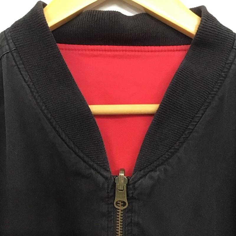 古着 USED ジャケット、上着 ジャンパー、ブルゾン ジップアップジャケット アウター 古着 リバーシブル XL 無地 ダークグレー / ダークグレー /  メンズ USED 古着 中古 10149186