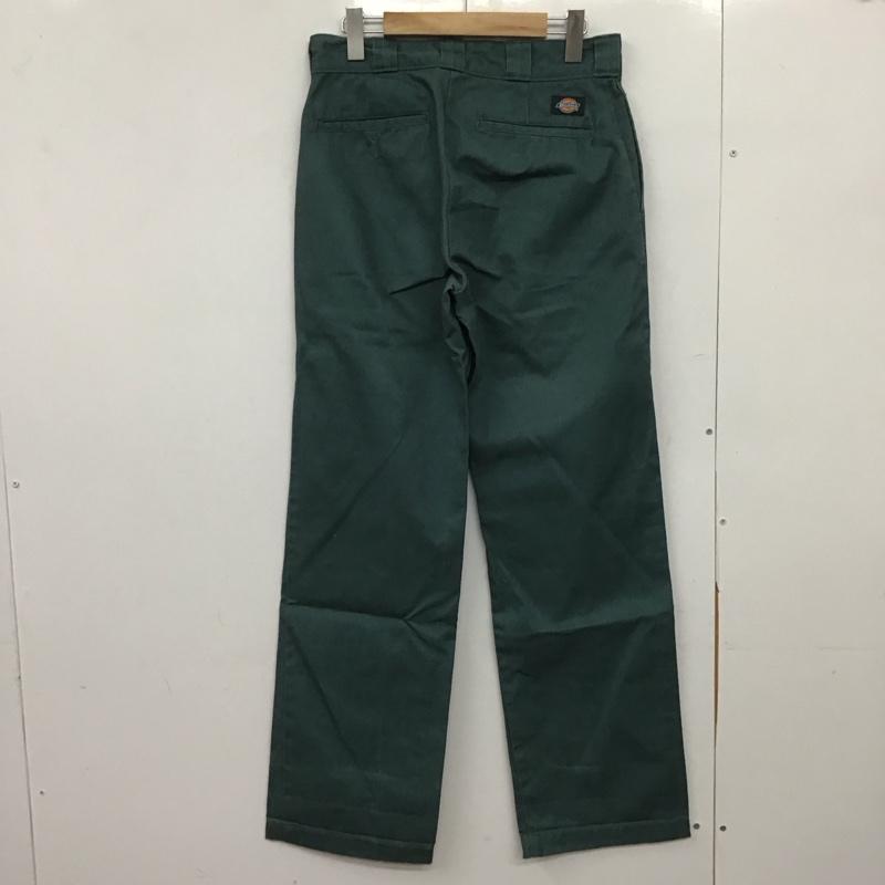 ディッキーズ Dickies パンツ ワークパンツ、ペインターパンツ ワークパンツ ワイドパンツ カジュアルパンツ 30インチ ロゴ、文字 緑 / グリーン /  メンズ USED 古着 中古 10149210