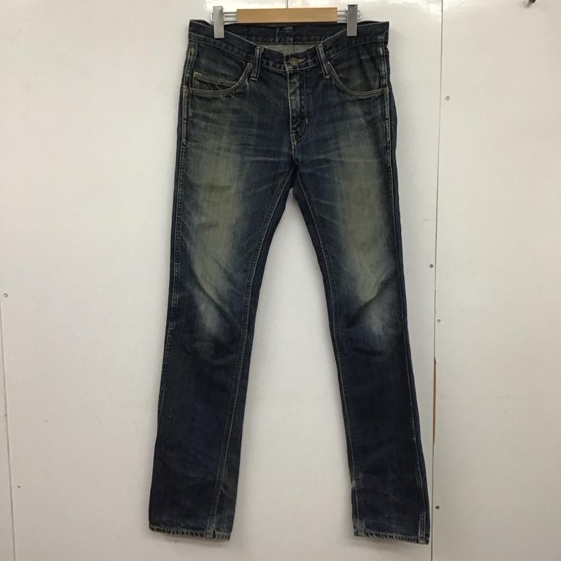 ブルーブルー BLUE BLUE パンツ デニム、ジーンズ デニムパンツ スリムパンツ カジュアルパンツ 30インチ ロゴ、文字 インディゴ / インディゴ /  メンズ USED 古着 中古 10149212