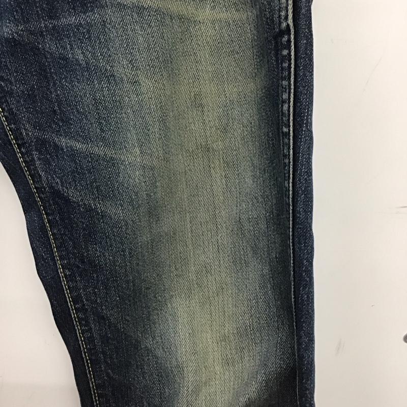 ブルーブルー BLUE BLUE パンツ デニム、ジーンズ デニムパンツ スリムパンツ カジュアルパンツ 30インチ ロゴ、文字 インディゴ / インディゴ /  メンズ USED 古着 中古 10149212