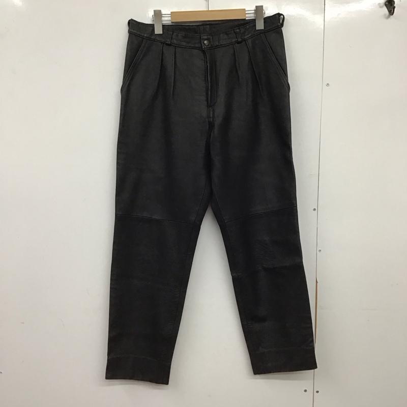古着 USED パンツ ワークパンツ、ペインターパンツ レザーパンツ ワイドパンツ カジュアルパンツ 無地 黒 / ブラック /  メンズ USED 古着 中古 10149215
