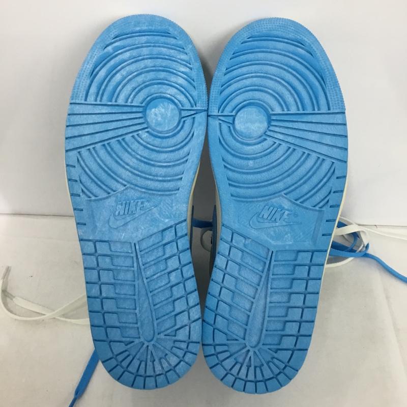 ナイキ NIKE スニーカー スニーカー DZ5485-402 AIR JORDAN 1 RETRO HIGH OG 28.5cm 箱有 28.5cm ロゴ、文字 白 / ホワイト / X 水色 / ライトブルー /  メンズ USED 古着 中古 10149217
