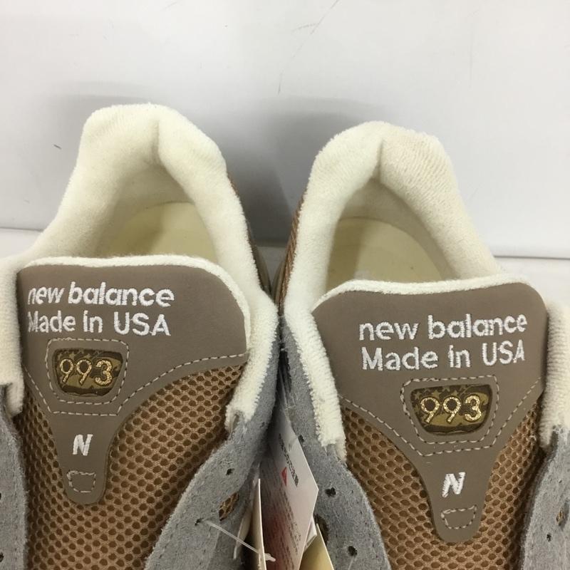 ニューバランス New Balance スニーカー スニーカー U993GG USA製 28.5cm 箱有 28.5cm ロゴ、文字 灰 / グレー / X 茶 / ブラウン /  メンズ USED 古着 中古 10149219