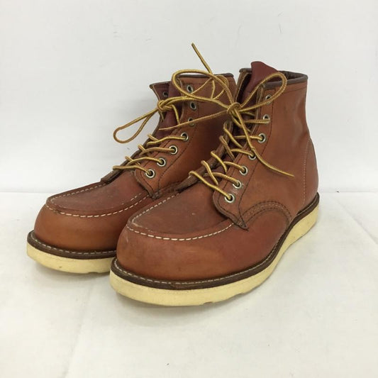 レッドウィング RED WING ブーツ ショートブーツ 8875 6インチ クラシックモック USA8.5E US：8.5 無地 茶 / ブラウン /  メンズ USED 古着 中古 10149229