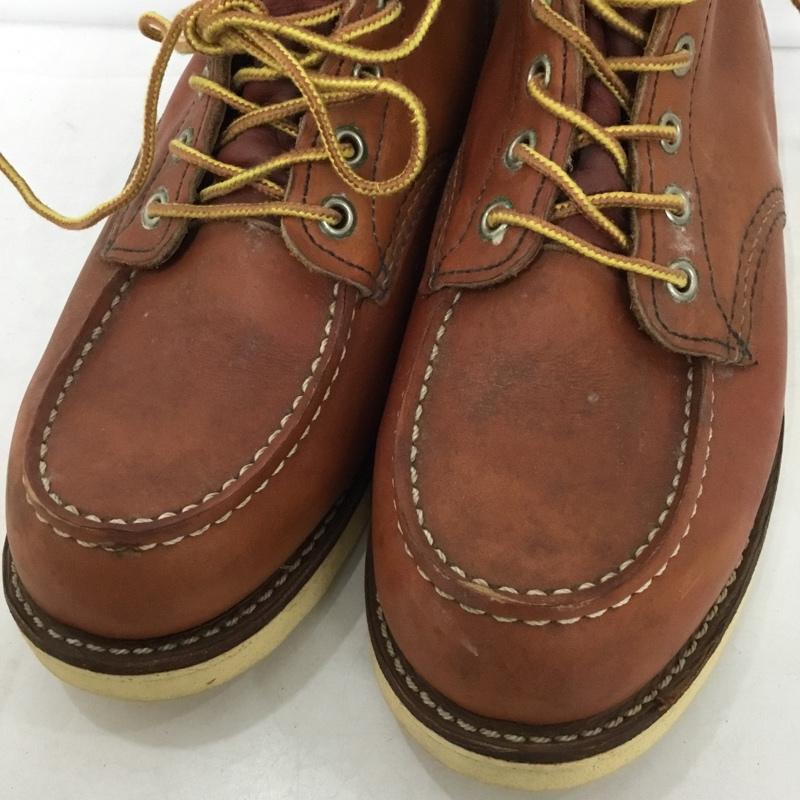 レッドウィング RED WING ブーツ ショートブーツ 8875 6インチ クラシックモック USA8.5E US：8.5 無地 茶 / ブラウン /  メンズ USED 古着 中古 10149229