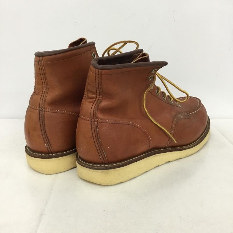 レッドウィング RED WING ブーツ ショートブーツ 8875 6インチ クラシックモック USA8.5E US：8.5 無地 茶 / ブラウン /  メンズ USED 古着 中古 10149229
