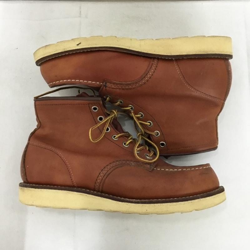 レッドウィング RED WING ブーツ ショートブーツ 8875 6インチ クラシックモック USA8.5E US：8.5 無地 茶 / ブラウン /  メンズ USED 古着 中古 10149229