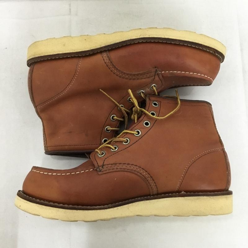 レッドウィング RED WING ブーツ ショートブーツ 8875 6インチ クラシックモック USA8.5E US：8.5 無地 茶 / ブラウン /  メンズ USED 古着 中古 10149229