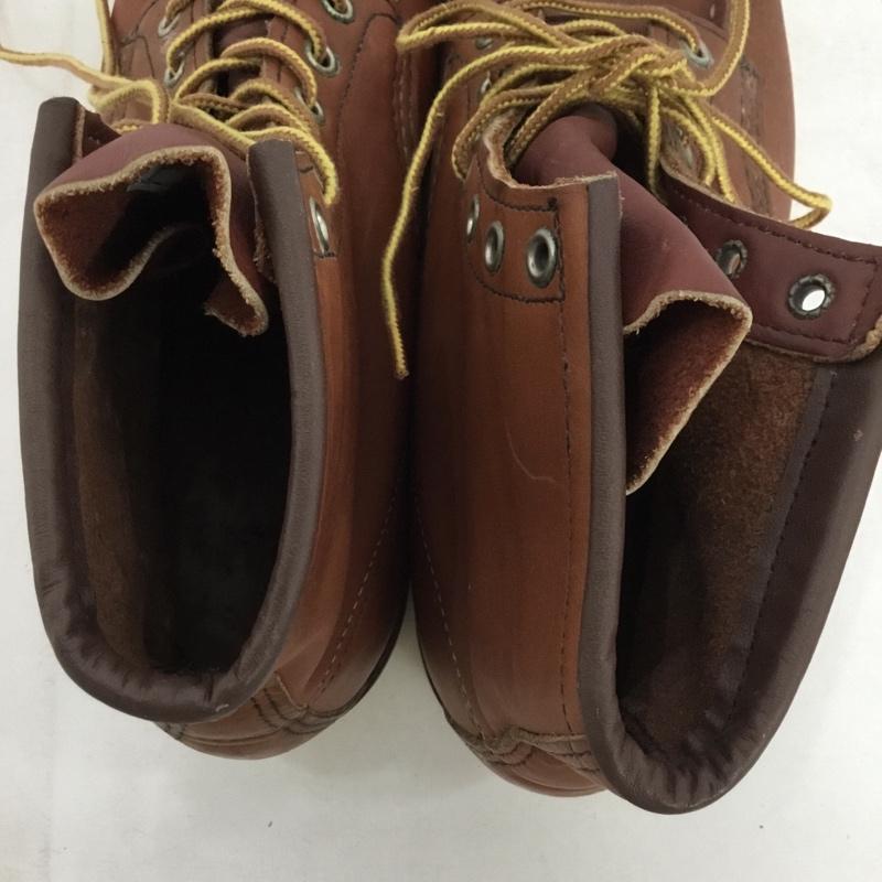 レッドウィング RED WING ブーツ ショートブーツ 8875 6インチ クラシックモック USA8.5E US：8.5 無地 茶 / ブラウン /  メンズ USED 古着 中古 10149229