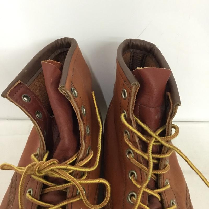 レッドウィング RED WING ブーツ ショートブーツ 8875 6インチ クラシックモック USA8.5E US：8.5 無地 茶 / ブラウン /  メンズ USED 古着 中古 10149229
