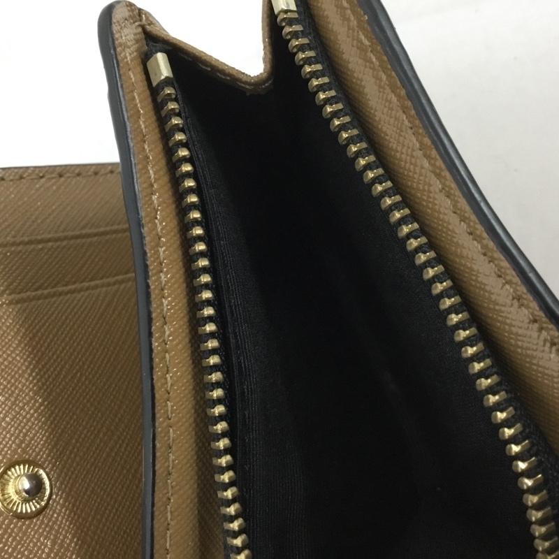 マークジェイコブス MARCJACOBS 財布 二つ折り M0013360 980 L字ファスナー ワンポイント 黒 / ブラック / X 桃 / ピンク /  レディース USED 古着 中古 10149237