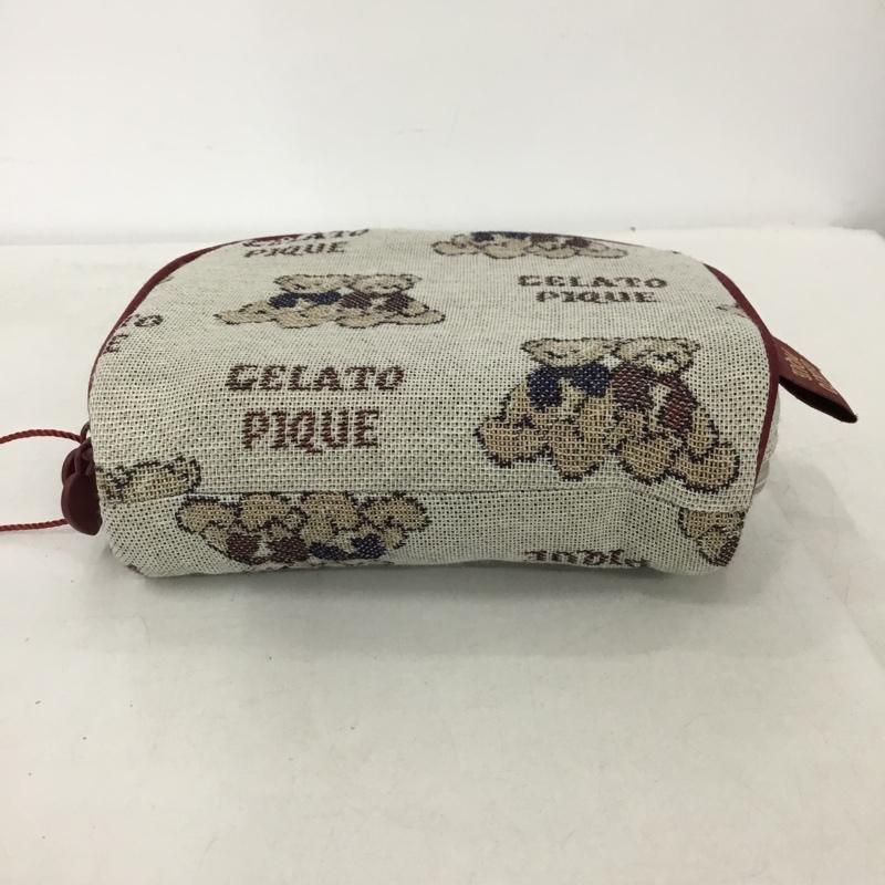ジェラートピケ gelato pique ポーチ ポーチ PWGB235638 ジャカード織り くま 総柄 マルチカラー / マルチカラー /  レディース USED 古着 中古 10149238