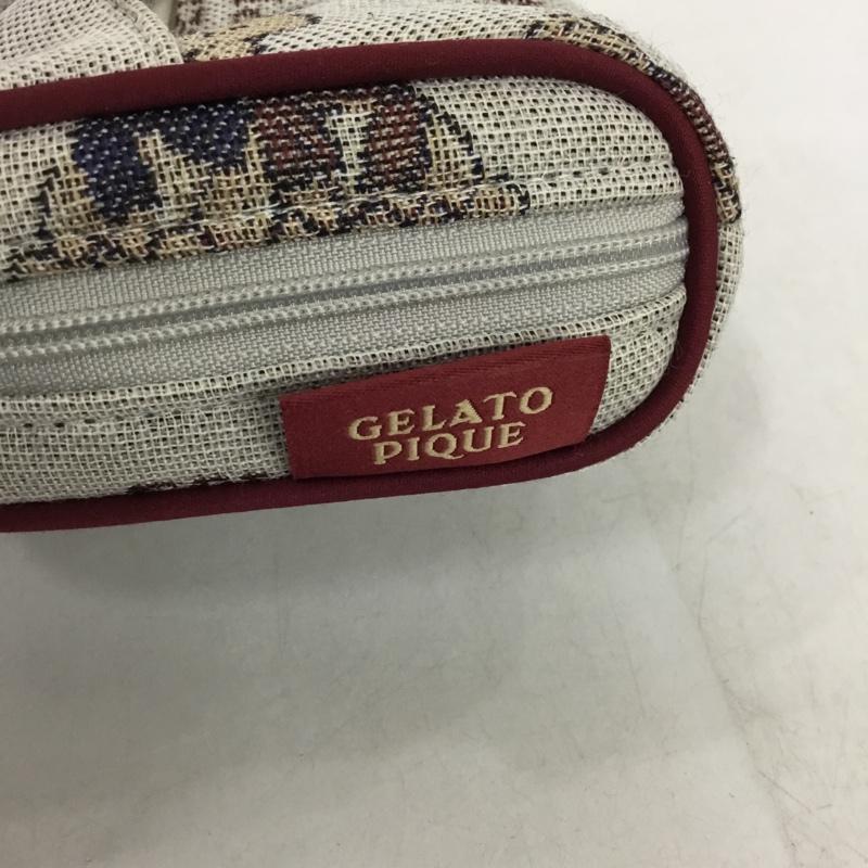 ジェラートピケ gelato pique ポーチ ポーチ PWGB235638 ジャカード織り くま 総柄 マルチカラー / マルチカラー /  レディース USED 古着 中古 10149238