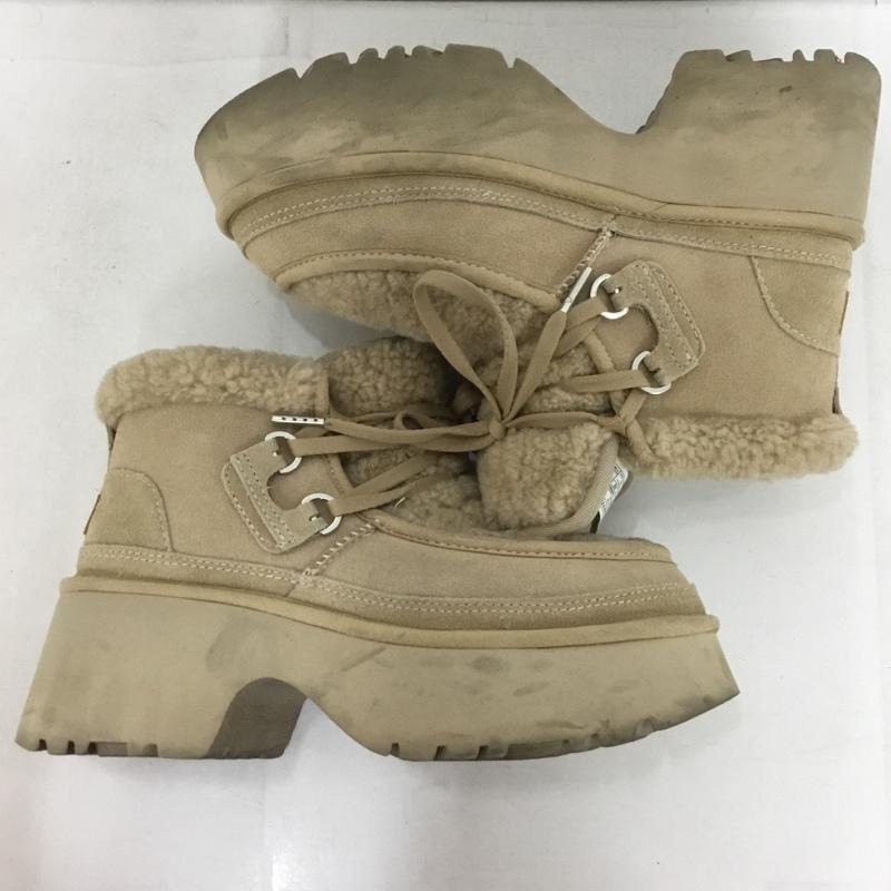 アグ UGG スニーカー スニーカー 1167772 クラシック ニューハイツ レースアップ 26cm 26.0cm ロゴ、文字 ベージュ / ベージュ /  レディース USED 古着 中古 10149252
