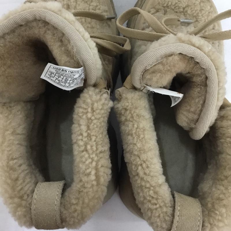 アグ UGG スニーカー スニーカー 1167772 クラシック ニューハイツ レースアップ 26cm 26.0cm ロゴ、文字 ベージュ / ベージュ /  レディース USED 古着 中古 10149252