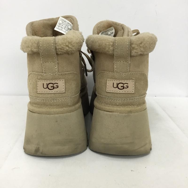 アグ UGG スニーカー スニーカー 1167772 クラシック ニューハイツ レースアップ 26cm 26.0cm ロゴ、文字 ベージュ / ベージュ /  レディース USED 古着 中古 10149252