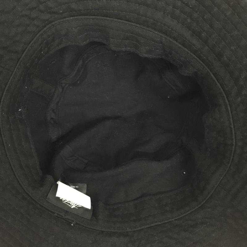 ステューシー STUSSY 帽子 ハット バケハ バケットハット ロゴ、文字 黒 / ブラック /  メンズ USED 古着 中古 10149257