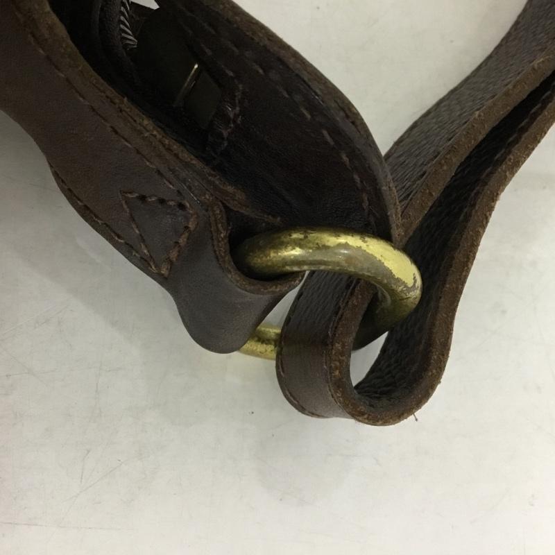 ゲンテン genten ショルダーバッグ ショルダーバッグ レザー ロゴ、文字 茶 / ブラウン /  レディース USED 古着 中古 10149259