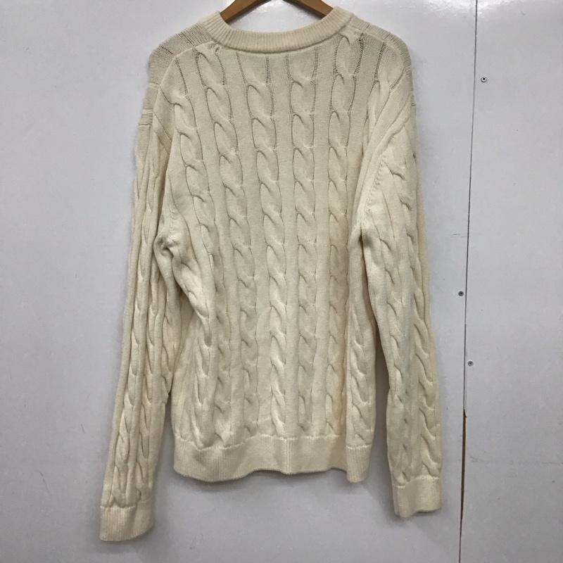 カーハート Carhartt ニット、セーター 長袖 長袖ニットカットソー クルーネック セーター M 総柄 アイボリー / アイボリー /  メンズ USED 古着 中古 10149281