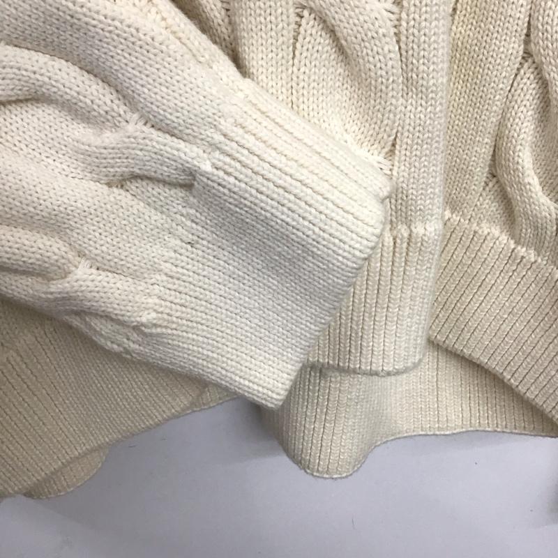 カーハート Carhartt ニット、セーター 長袖 長袖ニットカットソー クルーネック セーター M 総柄 アイボリー / アイボリー /  メンズ USED 古着 中古 10149281