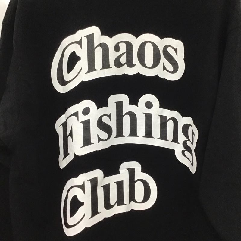 カオス フィッシング クラブ Chaos Fishing Club カットソー 長袖 長袖カットソー プリントカットソー クルーネック 5 ロゴ、文字 黒 / ブラック /  メンズ USED 古着 中古 10149282