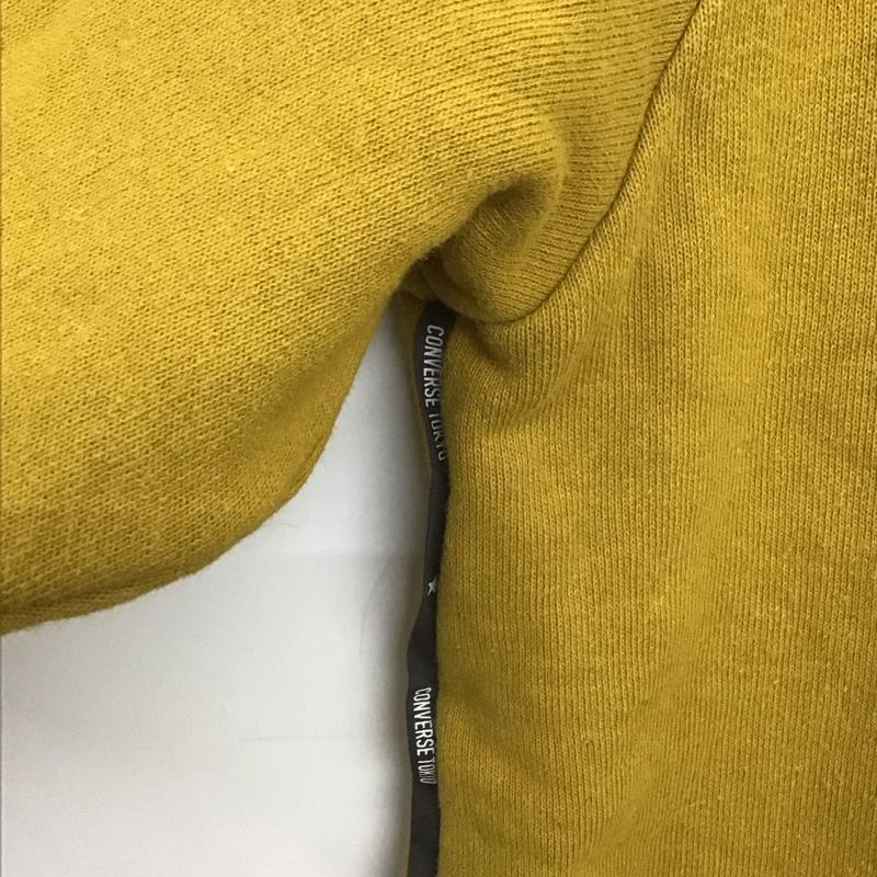 コンバース CONVERSE トレーナー 長袖 長袖トレーナー スウェット クルーネック プルオーバー 3 ロゴ、文字 マスタード / マスタード /  メンズ USED 古着 中古 10149286