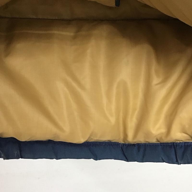 ザノースフェイス THE NORTH FACE ベスト ベスト ダウンベスト フロントボタン アウター M 無地 青 / ブルー /  メンズ USED 古着 中古 10149296