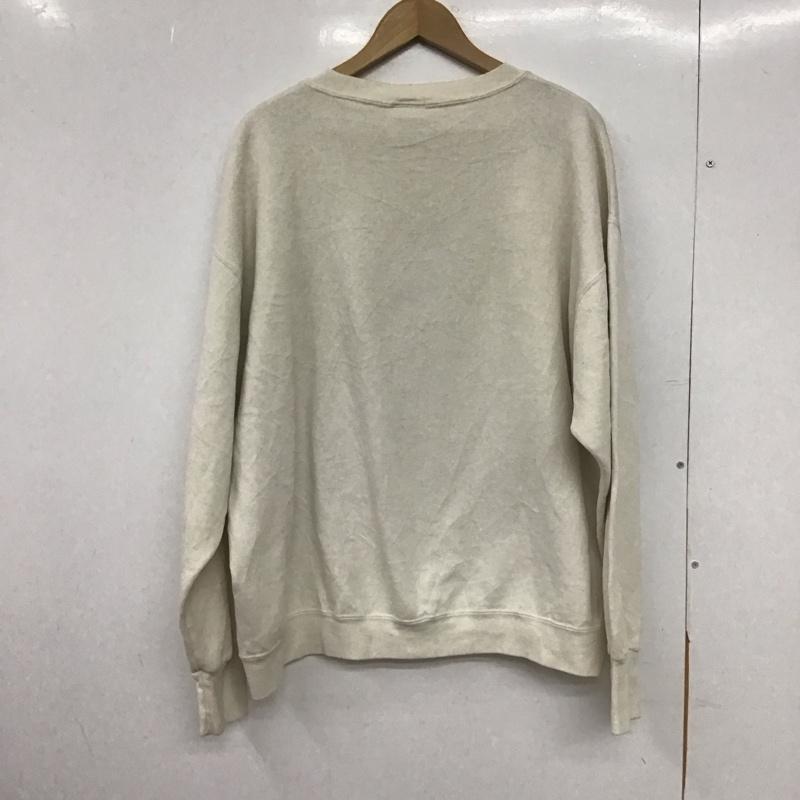 古着 USED トレーナー 長袖 長袖トレーナー スウェット クルーネック プルオーバー 80s delta XL プリント アイボリー / アイボリー /  メンズ USED 古着 中古 10149302