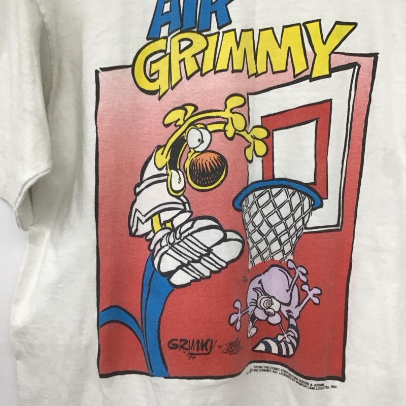 古着 USED Tシャツ 半袖 プリントTシャツ 90s usa製 oneita mothergoose＆grimm 1990 コピーライト L プリント 白 / ホワイト /  メンズ USED 古着 中古 10149305