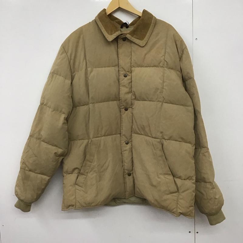 エディーバウアー Eddie Bauer ジャケット、上着 ジャンパー、ブルゾン ダウンジャケット フロントボタン アウター XXL 無地 ベージュ / ベージュ /  メンズ USED 古着 中古 10149312