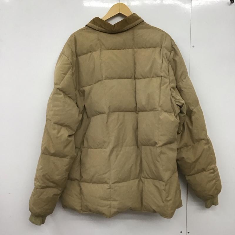 エディーバウアー Eddie Bauer ジャケット、上着 ジャンパー、ブルゾン ダウンジャケット フロントボタン アウター XXL 無地 ベージュ / ベージュ /  メンズ USED 古着 中古 10149312