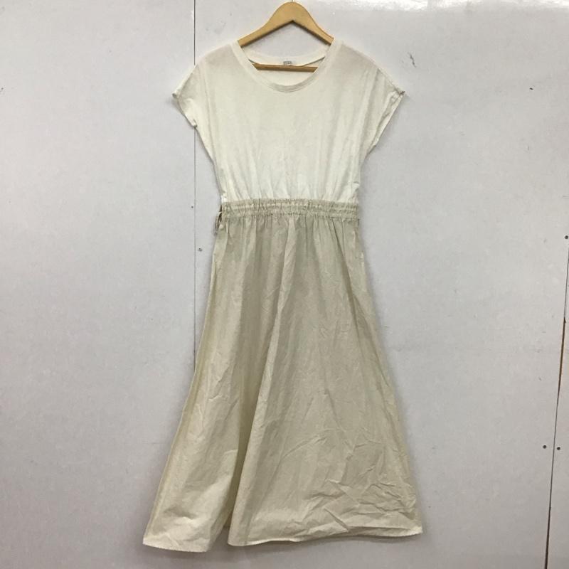 ローリーズファーム LOWRYS FARM ワンピース ロングスカート lf720015ts ドッキングワンピース FREE 無地 白 / ホワイト / X アイボリー / アイボリー /  レディース USED 古着 中古 10149316