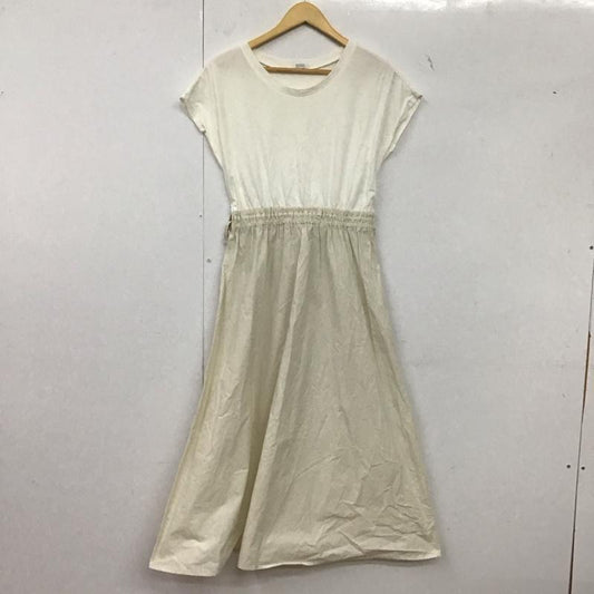 ローリーズファーム LOWRYS FARM ワンピース ロングスカート lf720015ts ドッキングワンピース FREE 無地 白 / ホワイト / X アイボリー / アイボリー /  レディース USED 古着 中古 10149316