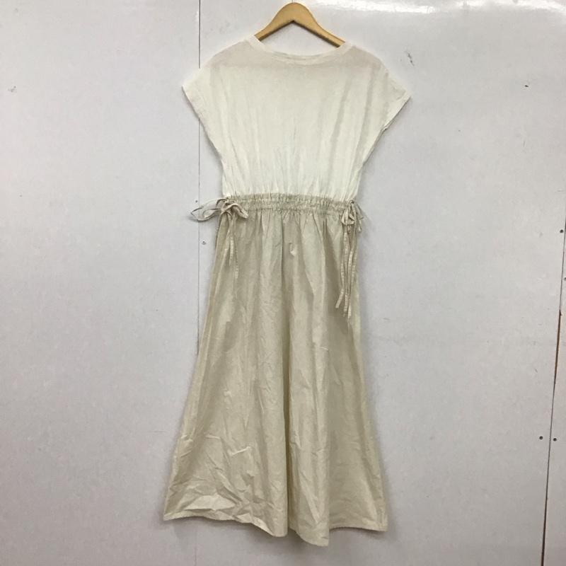 ローリーズファーム LOWRYS FARM ワンピース ロングスカート lf720015ts ドッキングワンピース FREE 無地 白 / ホワイト / X アイボリー / アイボリー /  レディース USED 古着 中古 10149316