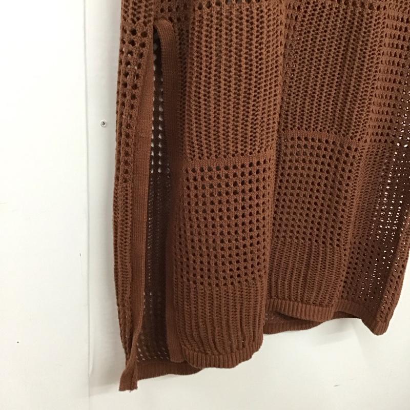 スライ SLY タンクトップ タンクトップ 030esm70-3360 RUSTICMGLONGトップス ノースリーブロングカットソー FREE 総柄 茶 / ブラウン /  レディース USED 古着 中古 10149320