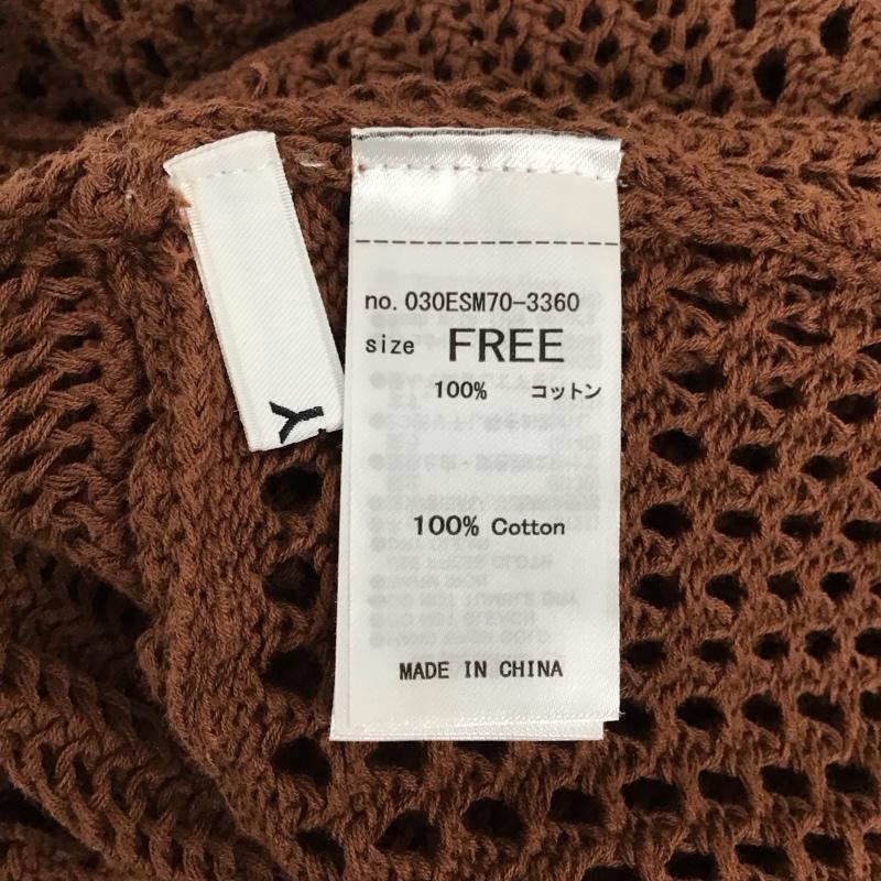 スライ SLY タンクトップ タンクトップ 030esm70-3360 RUSTICMGLONGトップス ノースリーブロングカットソー FREE 総柄 茶 / ブラウン /  レディース USED 古着 中古 10149320