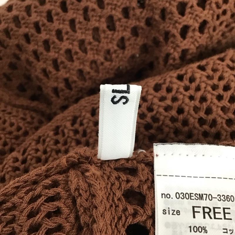 スライ SLY タンクトップ タンクトップ 030esm70-3360 RUSTICMGLONGトップス ノースリーブロングカットソー FREE 総柄 茶 / ブラウン /  レディース USED 古着 中古 10149320