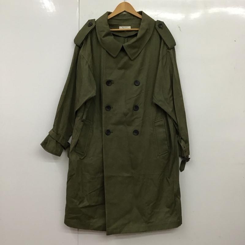 マウジー MOUSSY コート トレンチコート 010bah30-5210 トレンチコート アウター FREE 無地 カーキ / カーキ /  レディース USED 古着 中古 10149321