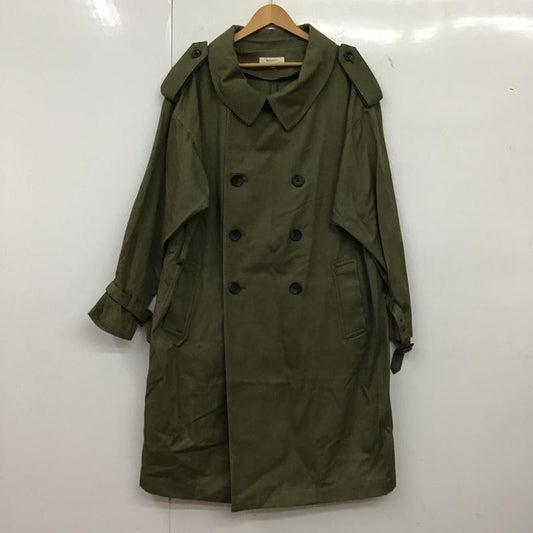 マウジー MOUSSY コート トレンチコート 010bah30-5210 トレンチコート アウター FREE 無地 カーキ / カーキ /  レディース USED 古着 中古 10149321