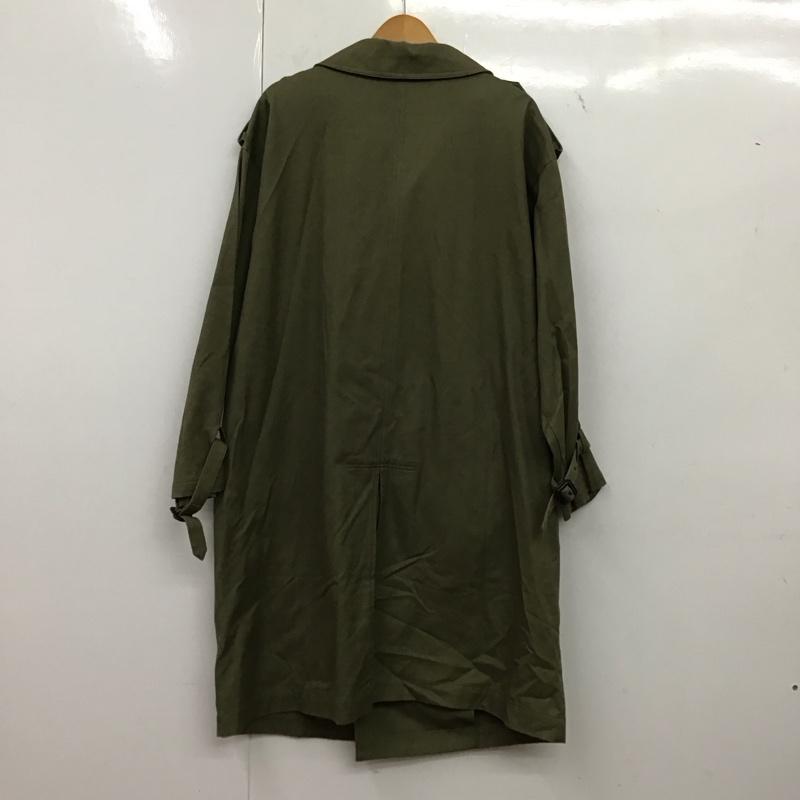 マウジー MOUSSY コート トレンチコート 010bah30-5210 トレンチコート アウター FREE 無地 カーキ / カーキ /  レディース USED 古着 中古 10149321