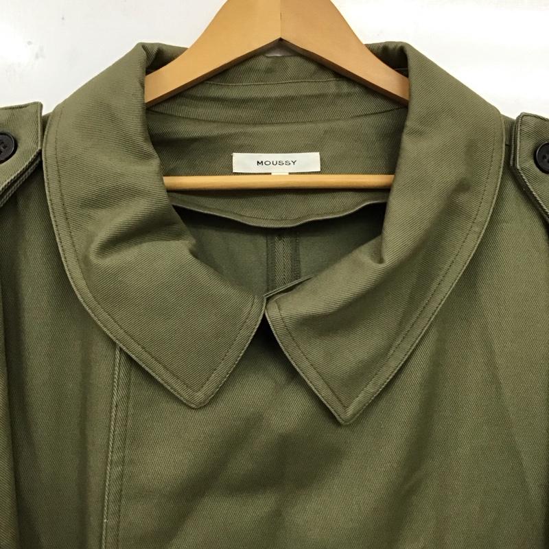 マウジー MOUSSY コート トレンチコート 010bah30-5210 トレンチコート アウター FREE 無地 カーキ / カーキ /  レディース USED 古着 中古 10149321